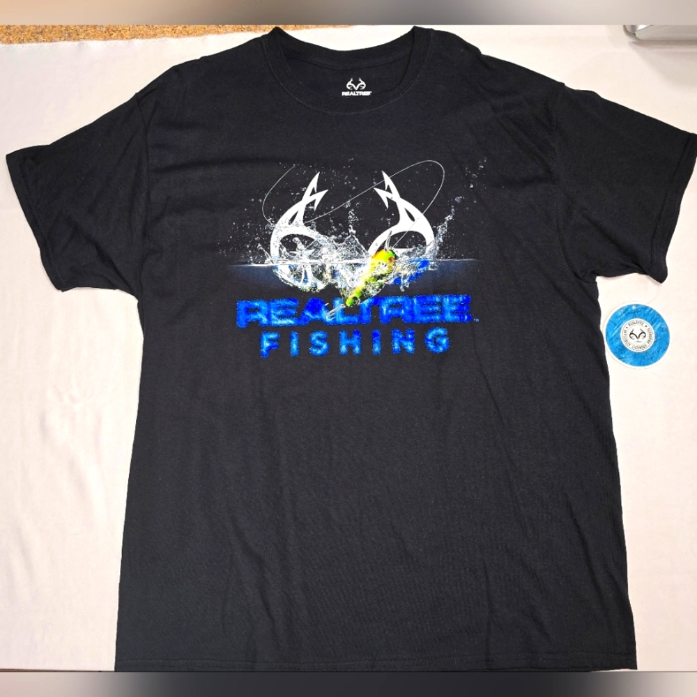 Mens Realtree Black T-Shirt